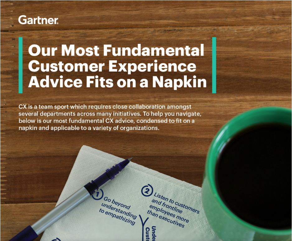 Infographic: Our Most Fundamental Customer Experience Advice Fits on a Napkin